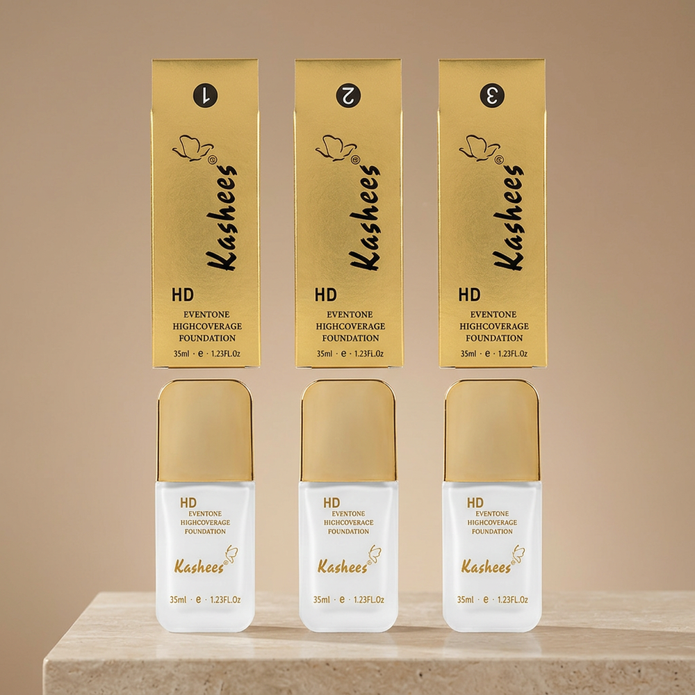 Kashees HD Foundation High Coverage 24Hr Long Lasting