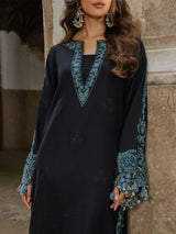 Black Embroidered 3-Piece Lawn Suit for Eid & Weddings