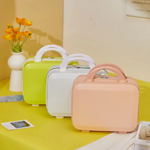 14 Inch Fashion Cosmetic Bag for Women Portable Travel Luggage