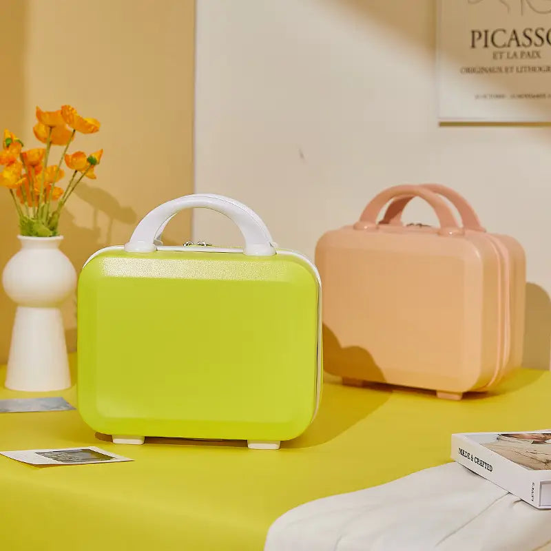 14 Inch Fashion Cosmetic Bag for Women Portable Travel Luggage