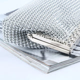 Silver Rhinestone Clutch for Weddings & Parties