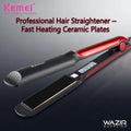 Kemei Ceramic Hair Straightener Red Black Professional