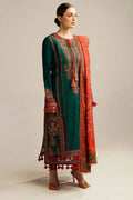 HUSSAIN REHAR 3 Pcs Unstitched Embroidered Suit