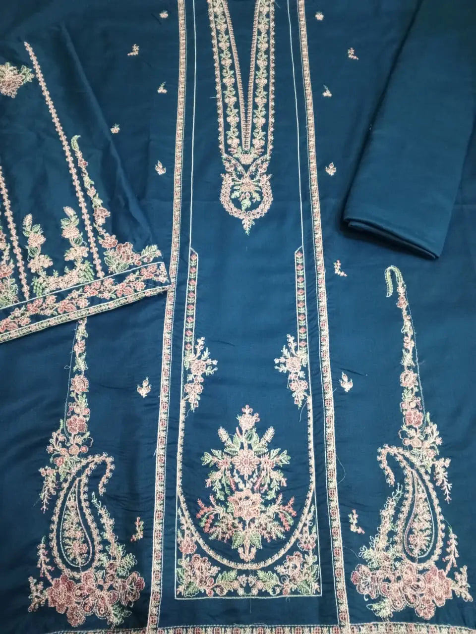 HUSSAIN REHAR NEW ARTICLE 3 PcS Unstitched Embroidered Suit