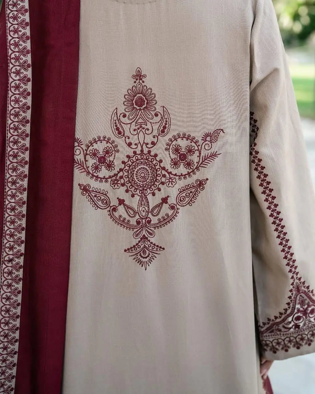 HIT ARTICLES MIX BRAND 3 Pcs Unstitched Embroidered Suit