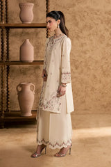 Women's Stitched Cotton Suit with Embroidery - 3 Pcs Set