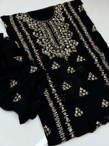 2 Pcs Women's Unstitched Gota Work Suit high caliber