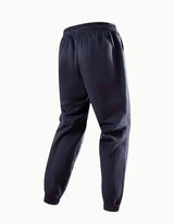 Men Blue Polyester Zipper Track Suit 2 Pcs
