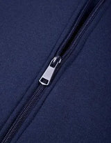 Men Blue Polyester Zipper Track Suit 2 Pcs