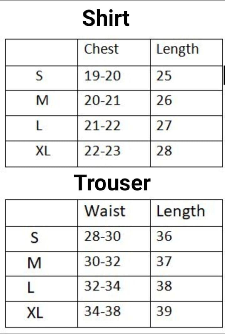 Men Black T-Shirt Trouser Set Micro Fabric S to XL
