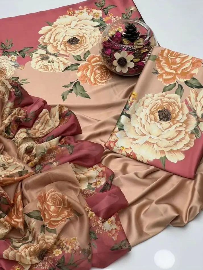 3 Pcs Women's Unstitched Printed Suit