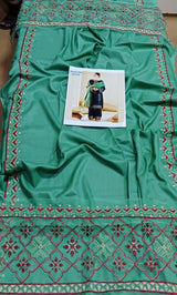 Premium Dhanak Embroidered 3-Piece Suit for women