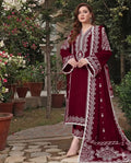 3 Pcs Women's Unstitched Embroidered Suit